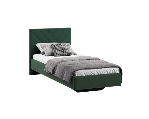 Кровать без ПМ «Кевия» 80 тип 1 (без подъемного механизма), Велюр Confetti Deep forest