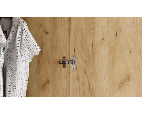 Шкаф комбинированный «Джоли» 1350, Дуб Крафт золотой, Графит матовый