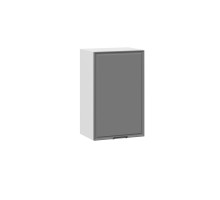 Шкаф навесной 450 c одной дверью «Белладжио», Белый, Софт графит