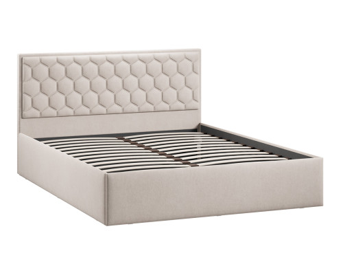 Кровать без ПМ «Порто» 180 (без подъемного механизма), велюр мокко светлый