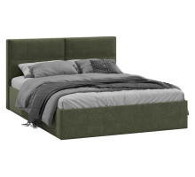 Кровать с ПМ «Глосс» тип 1,1600 (с подъемным механизмом) с заглушиной, микровелюр Jercy Deep Green