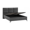 Кровать с ПМ «Делана», 160, Микрошенилл Relax Graphite (с подъемным механизмом)