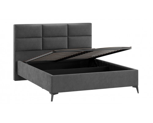 Кровать с ПМ «Делана», 160, Микрошенилл Relax Graphite (с подъемным механизмом)
