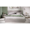 Кровать с ПМ «Эмма», 180 (с подъемным механизмом) с заглушиной, Велюр Confetti Smoke