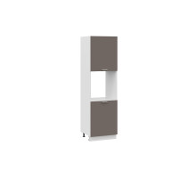 Шкаф-пенал под бытовую технику с двумя дверями «Габриэлла», белый, муссон