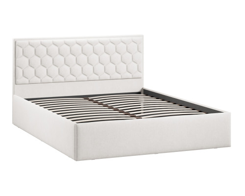 Кровать без ПМ «Порто» 160 (без подъемного механизма), велюр светлый