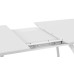 Стол обеденный раздвижной «Конкорд» Тип 2, Белый муар, Стекло матовое белое