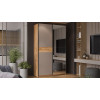 Серия шкафов-купе «Оскар Скания», ручка черная, Дуб Крафт золотой, Кашемир, Дуб тортугга
