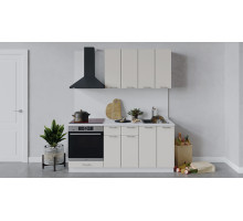 Кухонный гарнитур «Габриэлла» длиной 180 см со шкафом НБ, Белый, Крем