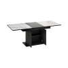 Стол раздвижной «Детройт» Тип 3, черный, белый мрамор