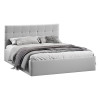 Кровать без ПМ «Джоли» тип 1,1600 (без подъемного механизма), велюр Confetti Silver