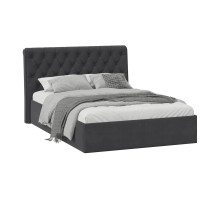 Кровать с ПМ «Скарлет» тип 1,1400 (с подъемным механизмом) без заглушины, велюр графит