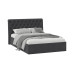Кровать с ПМ «Скарлет» тип 1,1400 (с подъемным механизмом) без заглушины, велюр графит