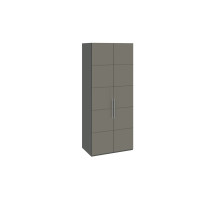 Шкаф с 2-мя дверями «Наоми» (Фон серый, Джут)