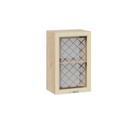 Шкаф навесной c одной дверью со стеклом «Бьянка»