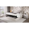 Кровать с ПМ «Глосс» 160 тип 1 (с подъемным механизмом) с заглушиной, велюр Confetti Cream