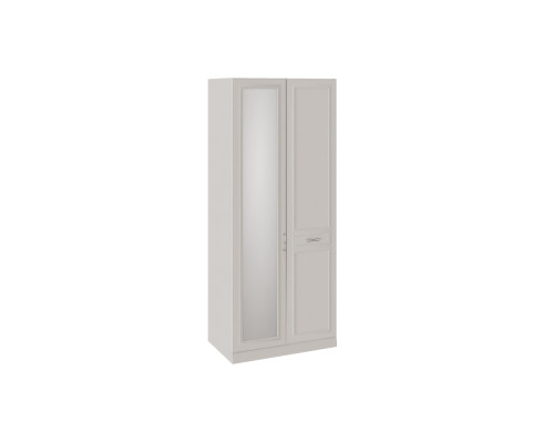 Шкаф для одежды с 1 глухой и 1 зеркальной дверью правый с опорой «Сабрина»