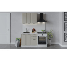 Кухонный гарнитур «Белладжио» длиной 100 см,белый, софт панакота