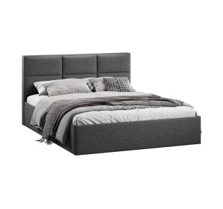 Кровать с ПМ «Стелла» 140 Тип 1 (с подъемным механизмом), микровелюр Jercy Graphite