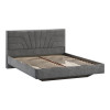 Кровать без ПМ «Пандора» 160 Тип 1 (без подъемного механизма), Велюр Brut Grey 16