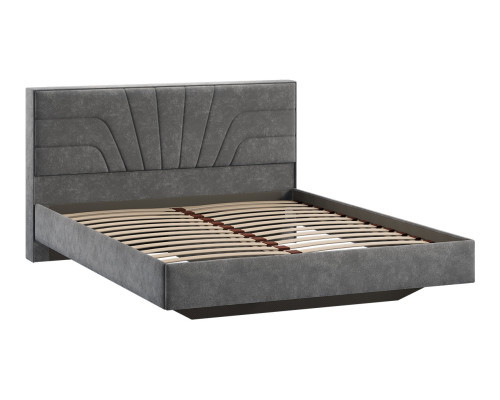 Кровать без ПМ «Пандора» 160 Тип 1 (без подъемного механизма), Велюр Brut Grey 16