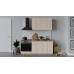 Кухонный гарнитур «Весна» длиной 180 см со шкафом НБ, Дуб Крафт золотой, Ваниль глянец