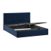 Кровать с ПМ «Пандора» 160 Тип 1 (с подъемным механизмом), Микровелюр Wellmart Blue