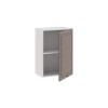 Шкаф навесной 500 c одной дверью «Бьянка», Белый, Дуб серый
