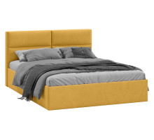 Кровать с ПМ «Глосс» Тип 1 ,1600 (с подъемным механизмом),микровелюр Wellmart Yellow