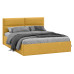 Кровать с ПМ «Глосс» тип 1,1600 (с подъемным механизмом) без заглушины, Микровелюр Wellmart Yellow
