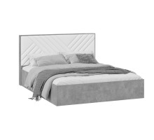 Кровать с ПМ «Хилтон» тип 1,1600 (с подъемным механизмом) с заглушиной, ателье светлый, белый
