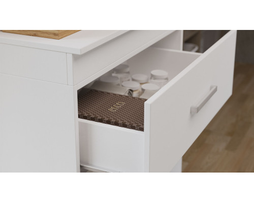 Комод со встроенной гладильной доской, Белый Ясень Комод со встроенной гладильной доской, Белый Ясень