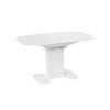 Стол обеденный «Портофино»,Белый глянец, Стекло белое