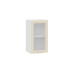 Шкаф навесной 400 c одной дверью со стеклом «Кимберли», Белый, Крем