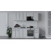 Кухонный гарнитур «Белладжио» длиной 220 см, белый, фон белый