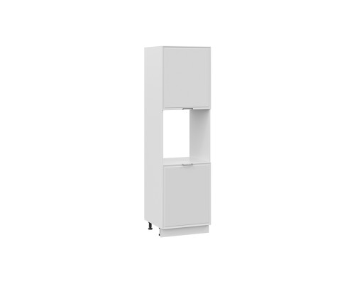 Шкаф-пенал под бытовую технику с двумя дверями «Белладжио», белый, фон белый