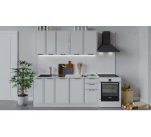 Кухонный гарнитур «Белладжио» длиной 180 см,белый, фон белый