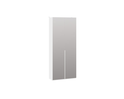 Шкаф для одежды (366) с 2 зеркальными дверями «Порто», белый жемчуг
