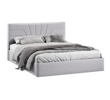 Кровать с ПМ «Пандора» 160 Тип 1 (с подъемным механизмом), Микровелюр Jercy Silver