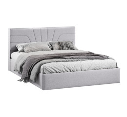 Кровать с ПМ «Пандора» 160 Тип 1 (с подъемным механизмом), Микровелюр Jercy Silver