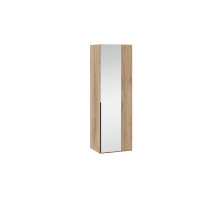 Шкаф угловой (580) с 1 зеркальной дверью «Порто», Яблоня Беллуно, Графит