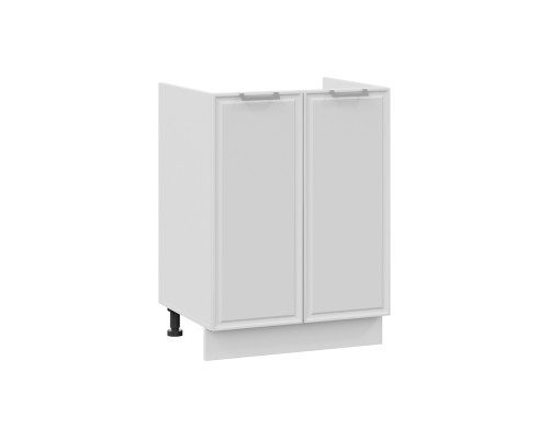 Шкаф напольный с двумя дверями (под накладную мойку) 600 «Белладжио», Белый, Фон белый