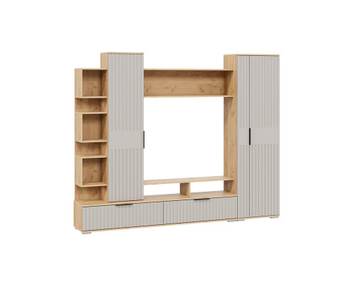 Гостиная «Моника», Дуб Крафт золотой, Кашемир сатин