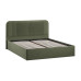 Кровать с ПМ «Тиффани» 1600 тип 1 с заглушиной, микровелюр Jercy Deep Green