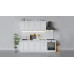 Кухонный гарнитур «Долорес» длиной 180 см, Белый, Сноу