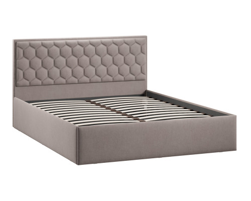 Кровать без ПМ «Порто» 180 (без подъемного механизма), велюр мокко темный