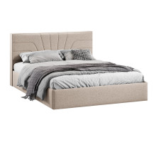 Кровать с ПМ «Пандора» 160 Тип 1 (с подъемным механизмом), Микровелюр Jercy Cream