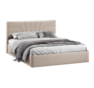Кровать с ПМ «Пандора» 160 Тип 1 (с подъемным механизмом), Микровелюр Jercy Cream