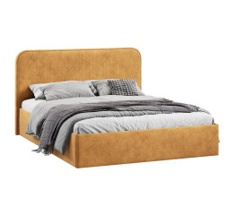 Кровать с ПМ «Тиффани» 180 Тип 1 (с подъемным механизмом), микровелюр Wellmart Yellow