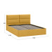 Кровать с ПМ «Глосс» тип 1,1600 (с подъемным механизмом) с заглушиной, Микровелюр Wellmart Yellow